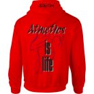 Atlétika1 kapucnis pulóver - piros