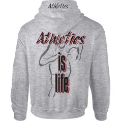 Atlétika1 kapucnis pulóver - világos szürke