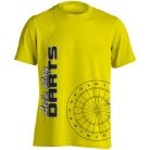 Darts pamut póló - 02 sárga