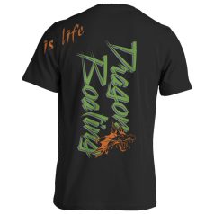 Sárkányhajó1 pamut póló - fekete