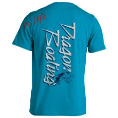 Sárkányhajó1 pamut póló - turkiz