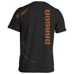 Sárkányhajó2 pamut póló - fekete