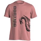 Sárkányhajó2 pamut póló - világos rózsaszín