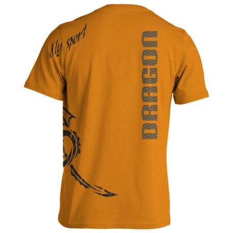 Sárkányhajó2 pamut póló - narancs