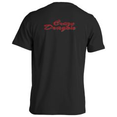 Sárkányhajó3 pamut póló - fekete