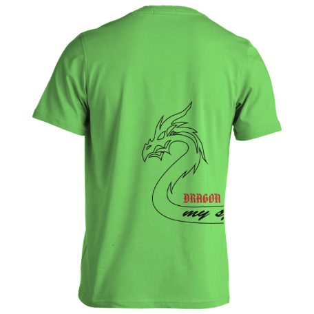 Sárkányhajó6 pamut póló - lime