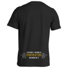 Erőemelés3 pamut póló - fekete