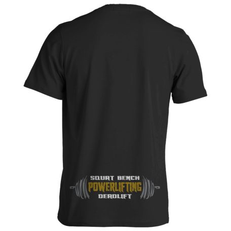 Erőemelés3 pamut póló - fekete