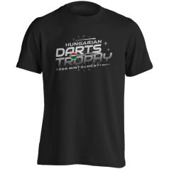 Hungarian Darts Trophy -  pamut póló 4 (fekete)