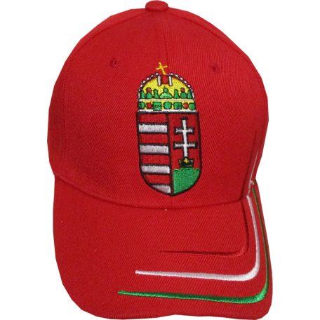 Hajrá Magyarok címeres baseball sapka - piros
