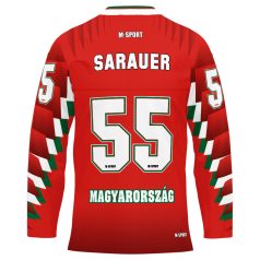 Magyarország szurkolói mez - piros (egyedi névvel)