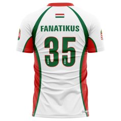 Hajrá Magyarok rövidujjú mez1 - fehér (egyedi névvel)