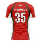 Hajrá Magyarok rövidujjú mez1 - piros (egyedi névvel)