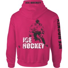 Jégkorong1 kapucnis pulóver - pink
