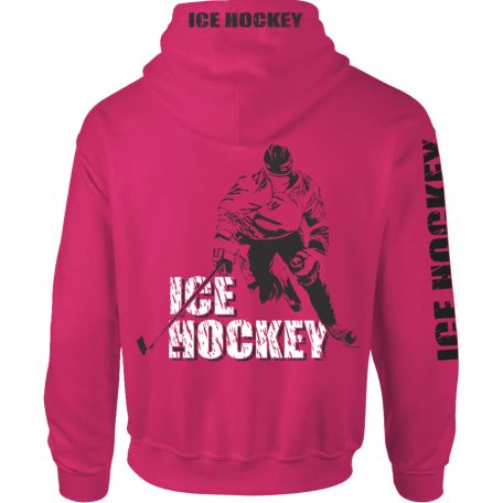 Jégkorong1 kapucnis pulóver - pink