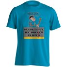 Jégkorong1 pamut póló - türkiz