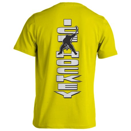 Jégkorong5 pamut póló - sárga