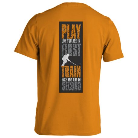 Jégkorong6 pamut póló - narancs