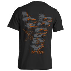 Jégkorong8 pamut póló - fekete