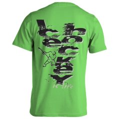 Jégkorong8 pamut póló - lime