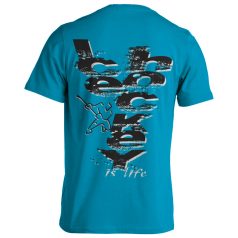 Jégkorong8 pamut póló - türkiz