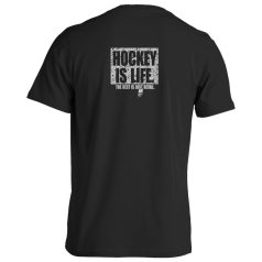 Jégkorong10 pamut póló - fekete