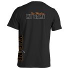 Jégkorong11 pamut póló - fekete