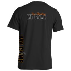 Jégkorong11 pamut póló - fekete