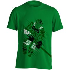 Jégkorong12 pamut póló - zöld