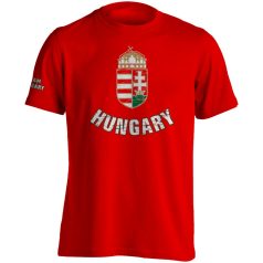 Hungary2 pamut póló - piros