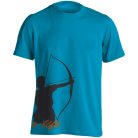 Íjászat2 pamut póló - türkiz