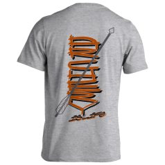 Íjászat4 pamut póló - világosszürke