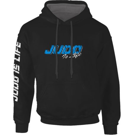 Judo1 kapucnis pulóver - fekete1