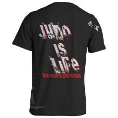Judo3 pamut póló - fekete