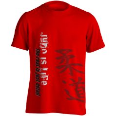 Judo3 pamut póló - piros