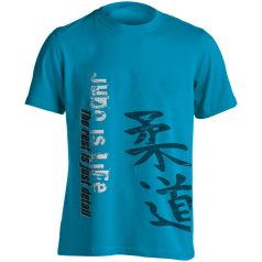 Judo3 pamut póló - türkiz