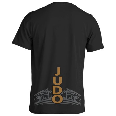 Judo5 pamut póló - fekete