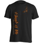 Kajak3 pamut póló - fekete1