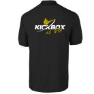 Kickbox galléros póló 01 - fekete