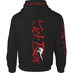 Kickbox1 kapucnis pulóver - fekete1