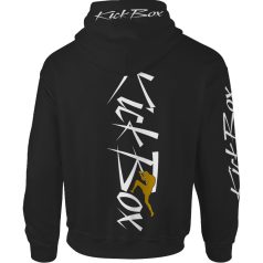 Kickbox1 kapucnis pulóver - fekete2