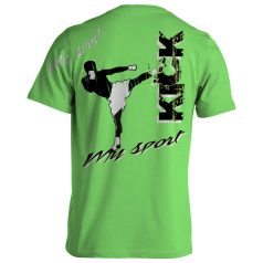Kickbox1 pamut póló - lime