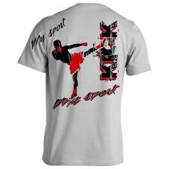 Kickbox1 pamut póló - fehér