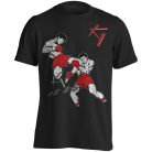 Kickbox8 pamut póló - fekete