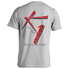 Kickbox8 pamut póló - fehér