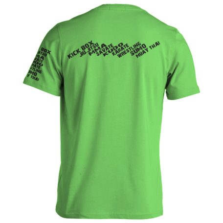 Kickbox9 pamut póló - lime