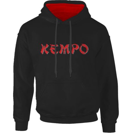 Kempo1 kapucnis pulóver - fekete2