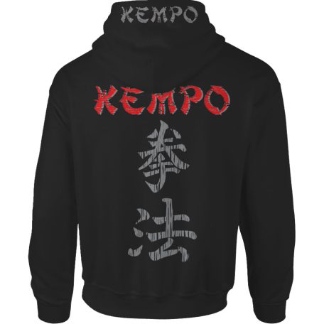 Kempo1 kapucnis pulóver - fekete2
