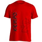 Kempo1 pamut póló - piros