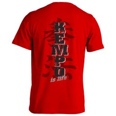 Kempo2 pamut póló - piros